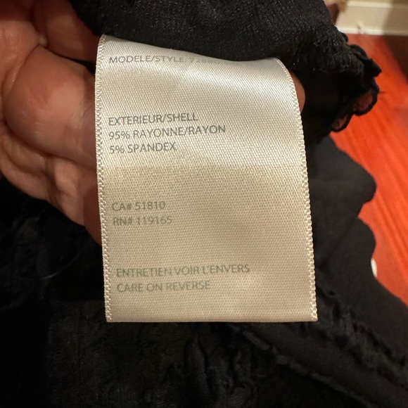 Long sleeve black blouse - Picture 5 of 5